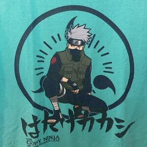 GUC Naruto Kakashi Graphic Screen Tee Short Sleeve T- Shirt Size S Small